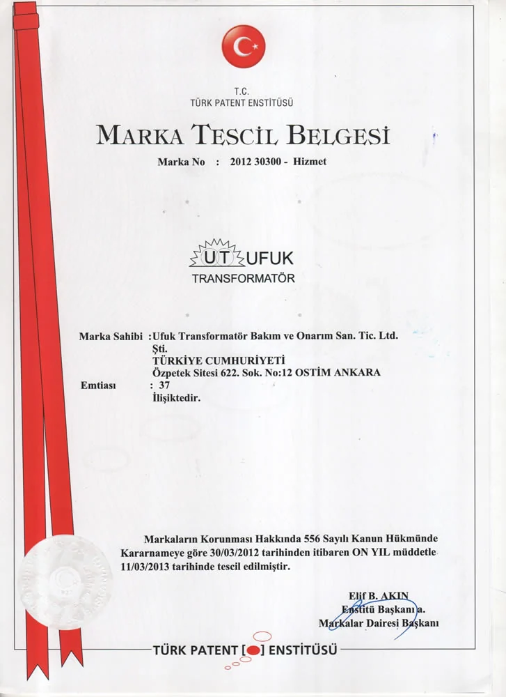 Marka Tescil Belgesi